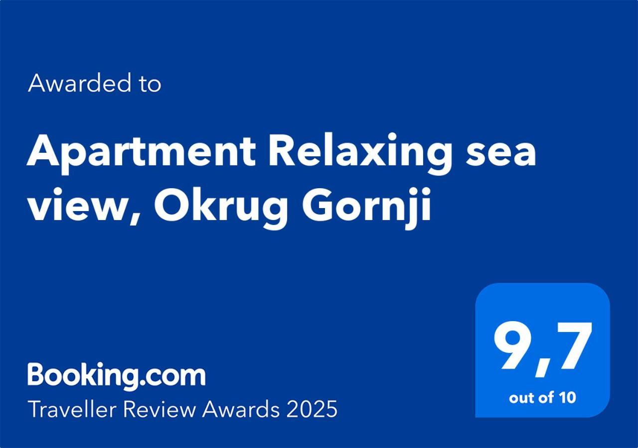 Apartment Relaxing Sea View, Okrug Gornji Esterno foto